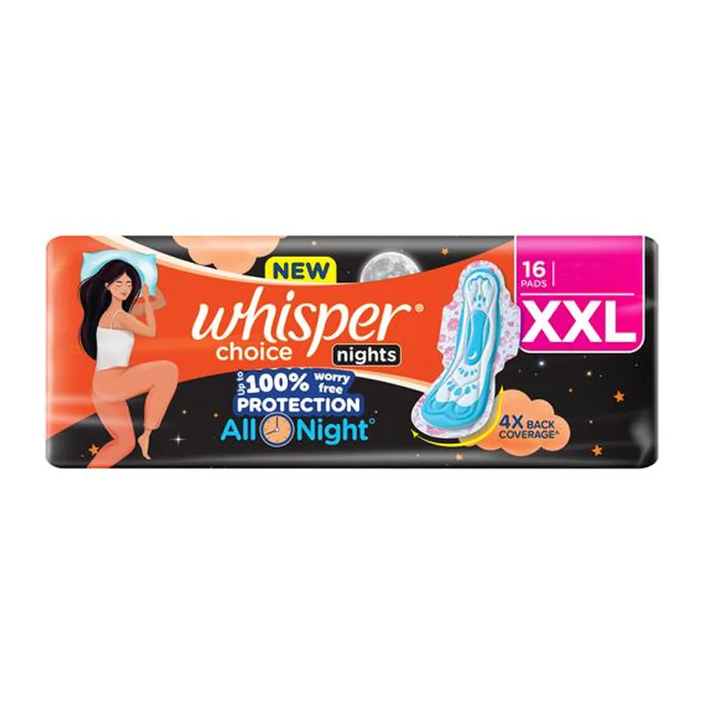 Whisper Choice Over Night Xxl Pad