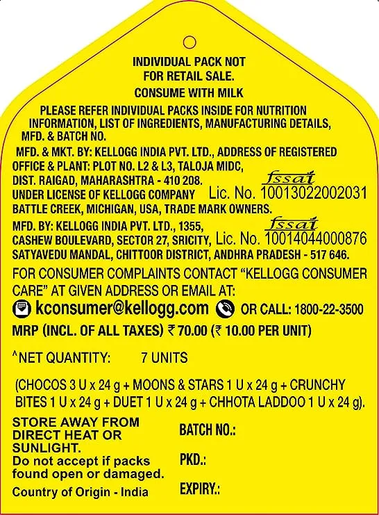 Kellogg's Chocos Variety - Pack of 6 5