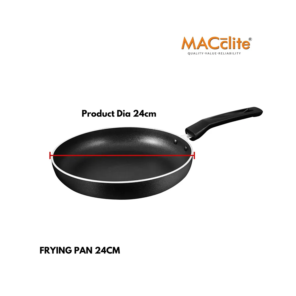 Macclite Flat Tawa and Frying Pan Combo of 2 4