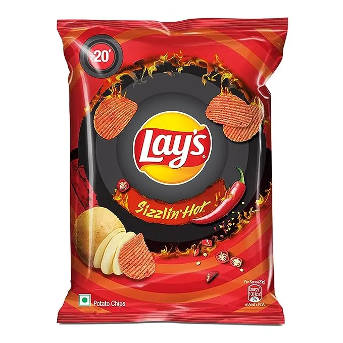 Lays Sizzling Hot Potato Chips