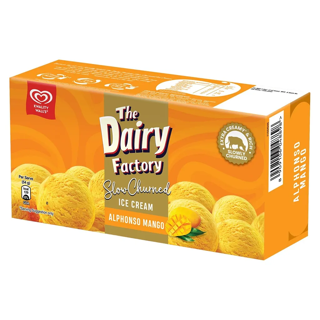 Kwality Wall's The Dairy Factory Mango Ice Cream 1