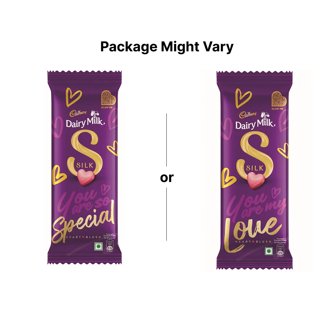 Cadbury Dairy Milk Silk Heart Blush Chocolate Bar 2