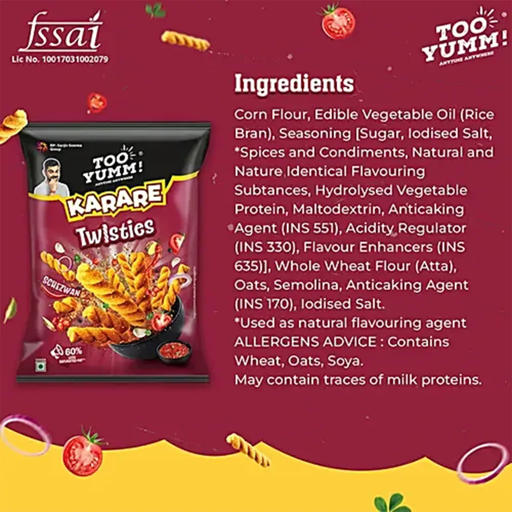 Too Yumm Twisties Schezwan 2