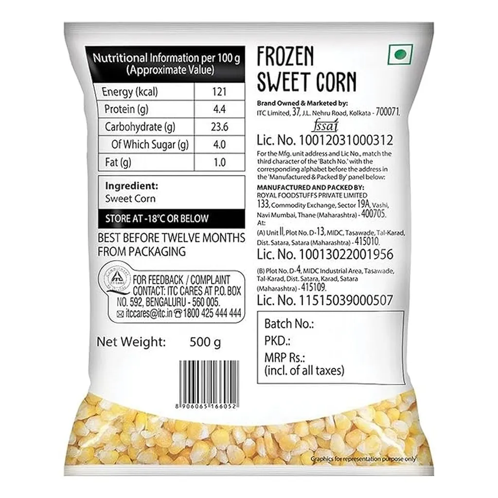 Farmland Sweet Corn Frozen Veg 1