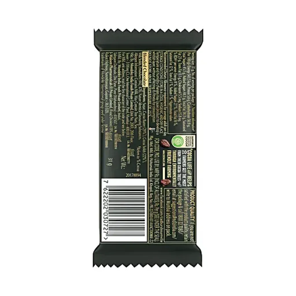 Cadbury Bournville Rich Cocoa Dark Chocolate Bar 1