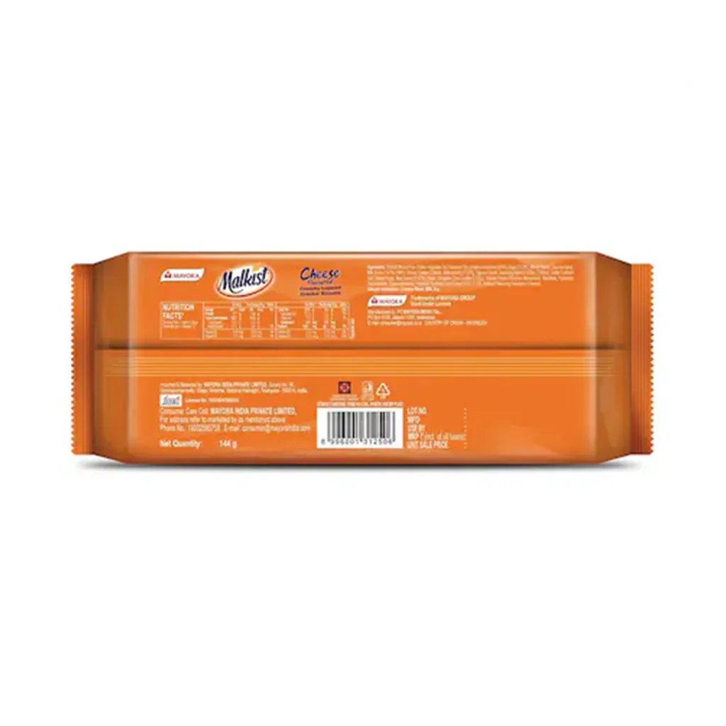Malkist Cheese Crunchy Crackers 1
