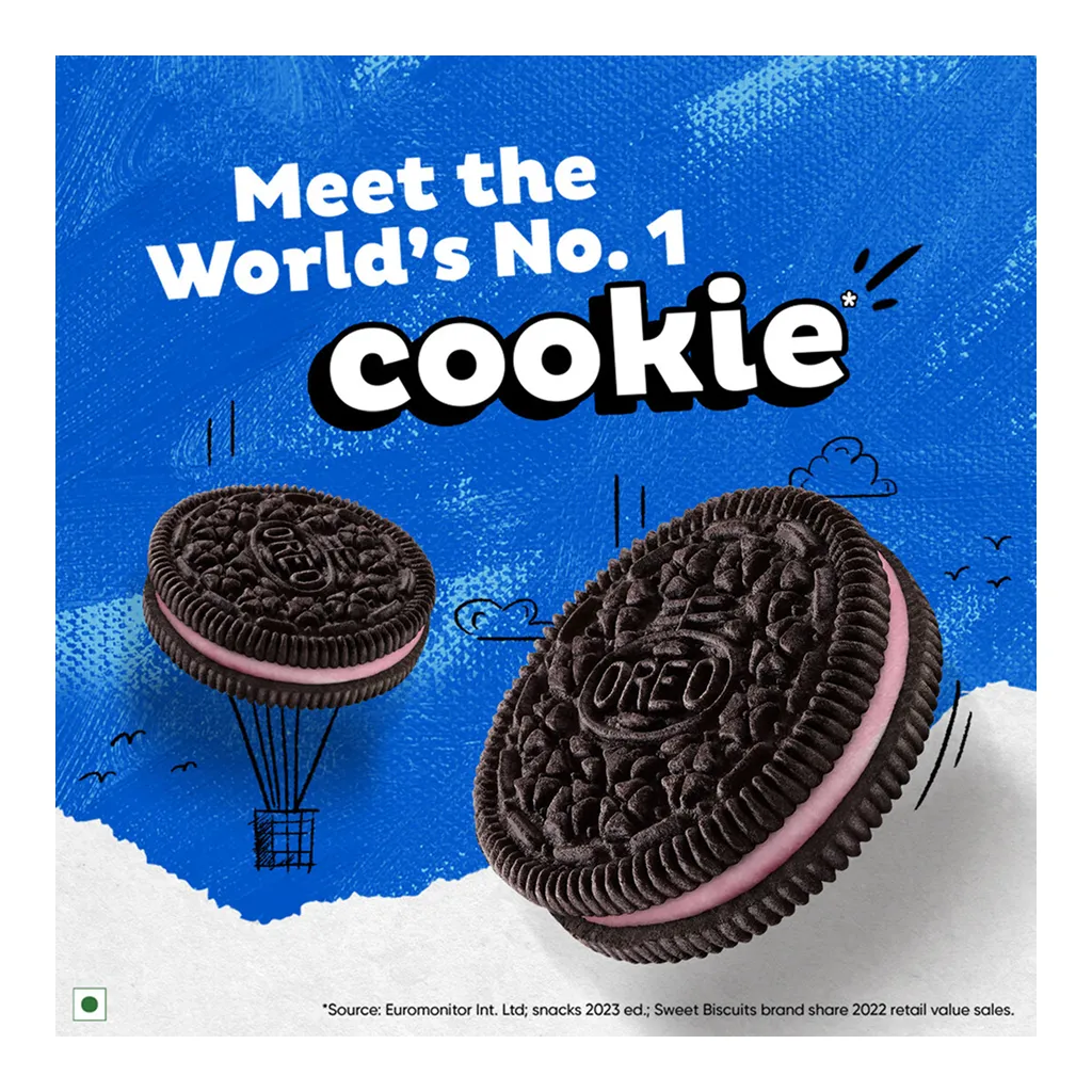 Cadbury Oreo Strawberry Cream Flavoured Biscuits 2