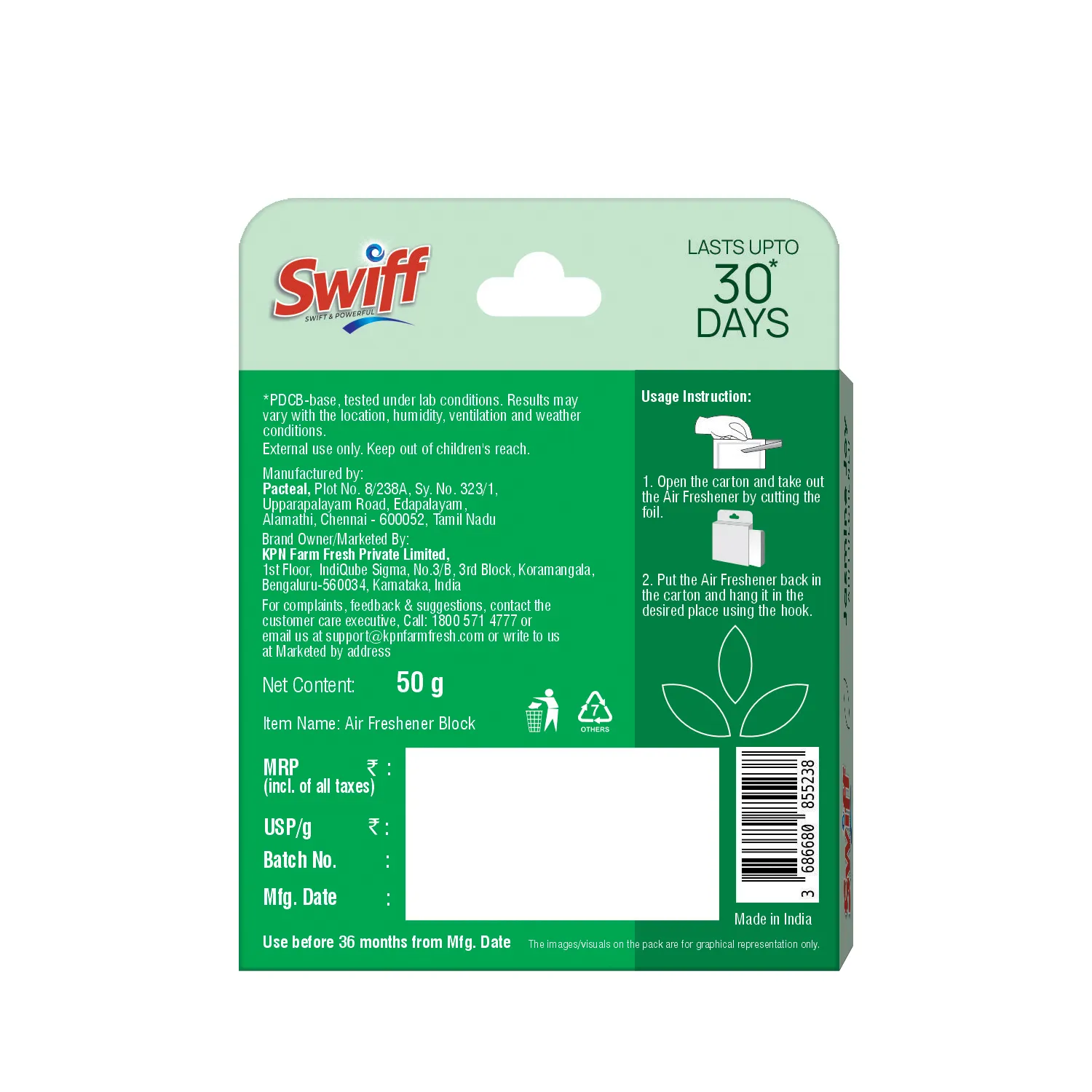 Swiff Jasmine Joy Air Freshener 1