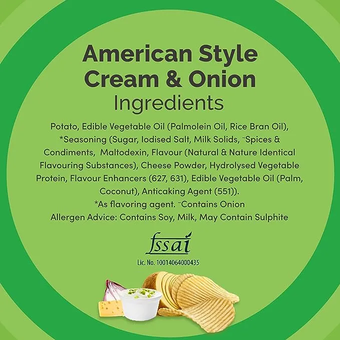 Lays American Style Cream & Onion Potato Chips 2