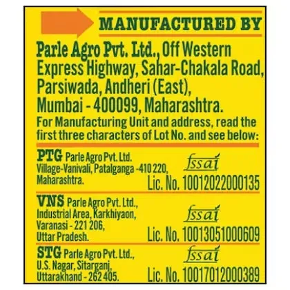 Frooti Mango Juice Tetra Pack 5