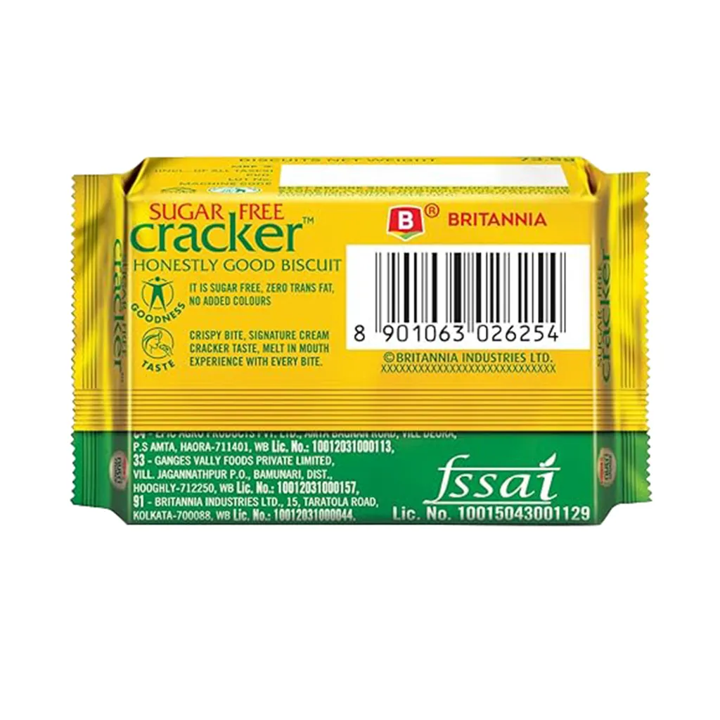Britannia Nutri Choice Sugar Free Cracker Biscuits 1