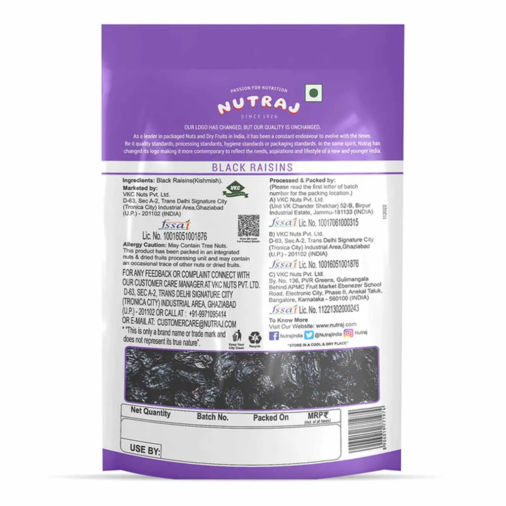 Nutraj Classic Black Raisin 2