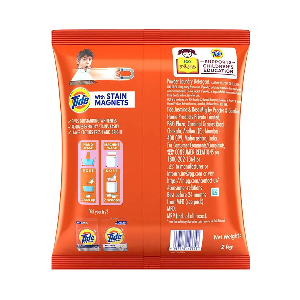 Tide Plus Jasmine & Rose Detergent Powder 1