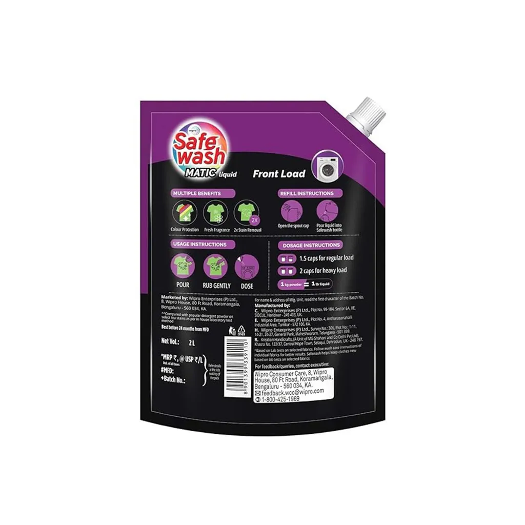 Safewash Front Load Liquid Detergent 1