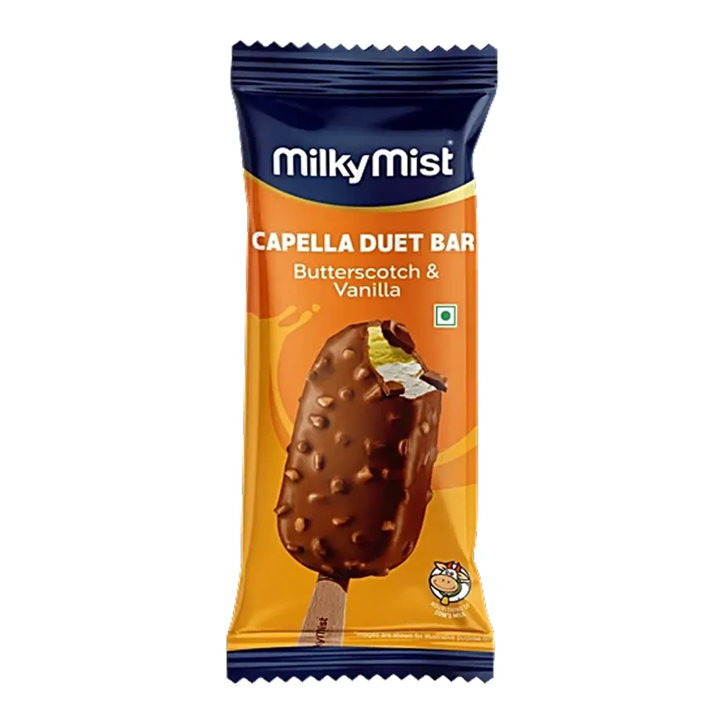 Milky Mist Duet Capella Butterscotch and Vanilla Ice Cream Bar