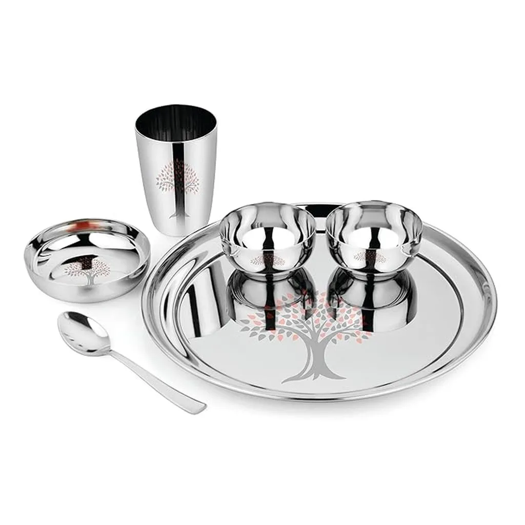 Pratha Stainless Steel Thali Set