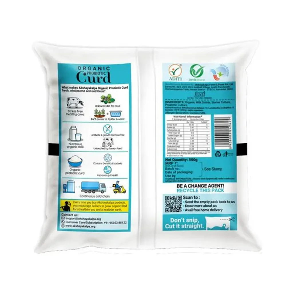 Akshayakalpa Organic Probiotic Curd 1