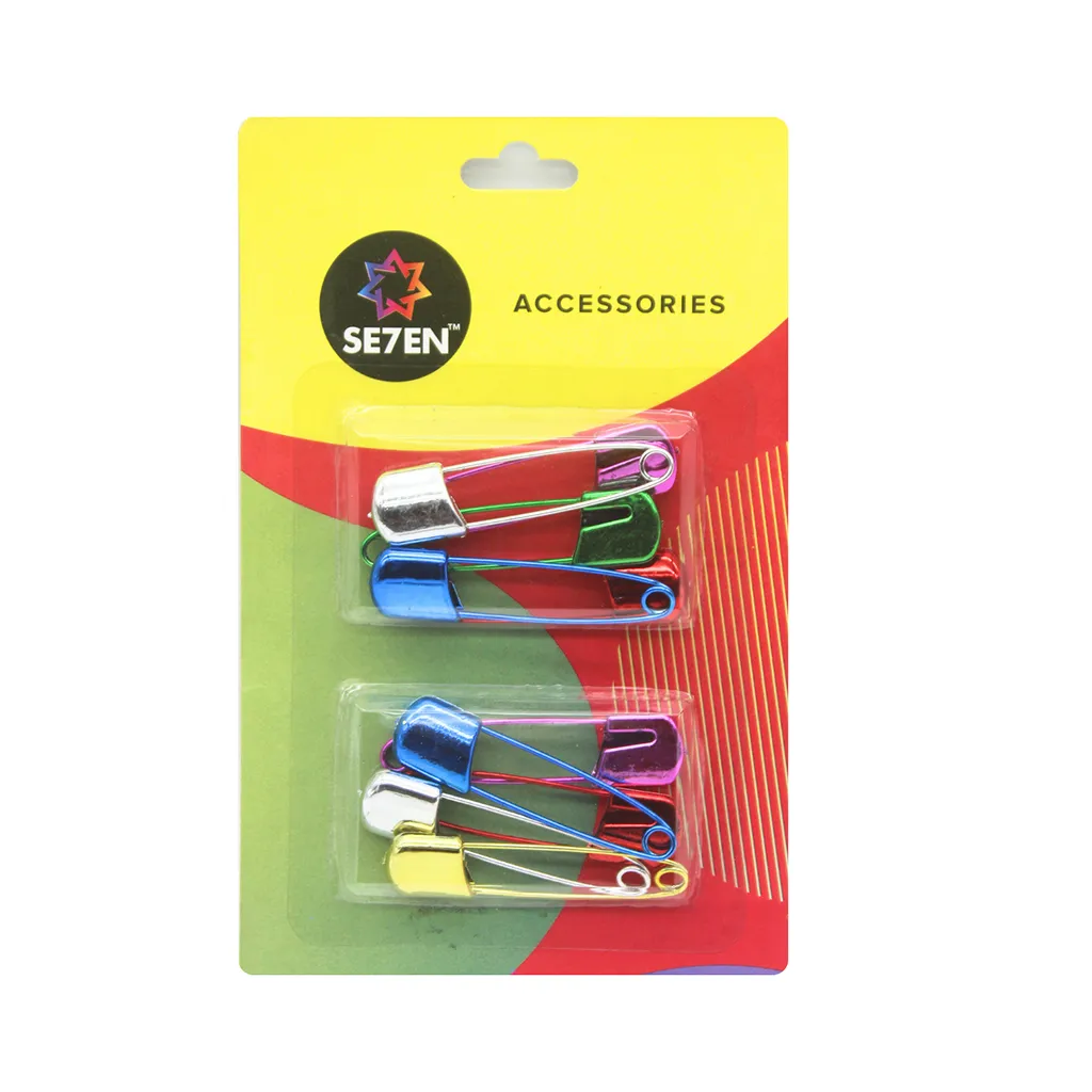 Seven Crome Multicolor Safety Pins