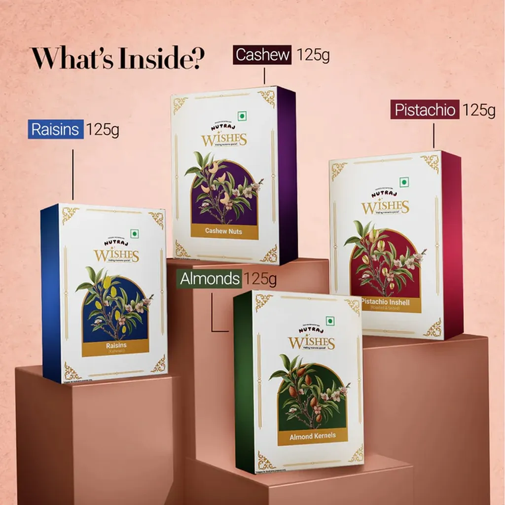 Nutraj Wishes Royal Blossom Diwali Gift Box 3