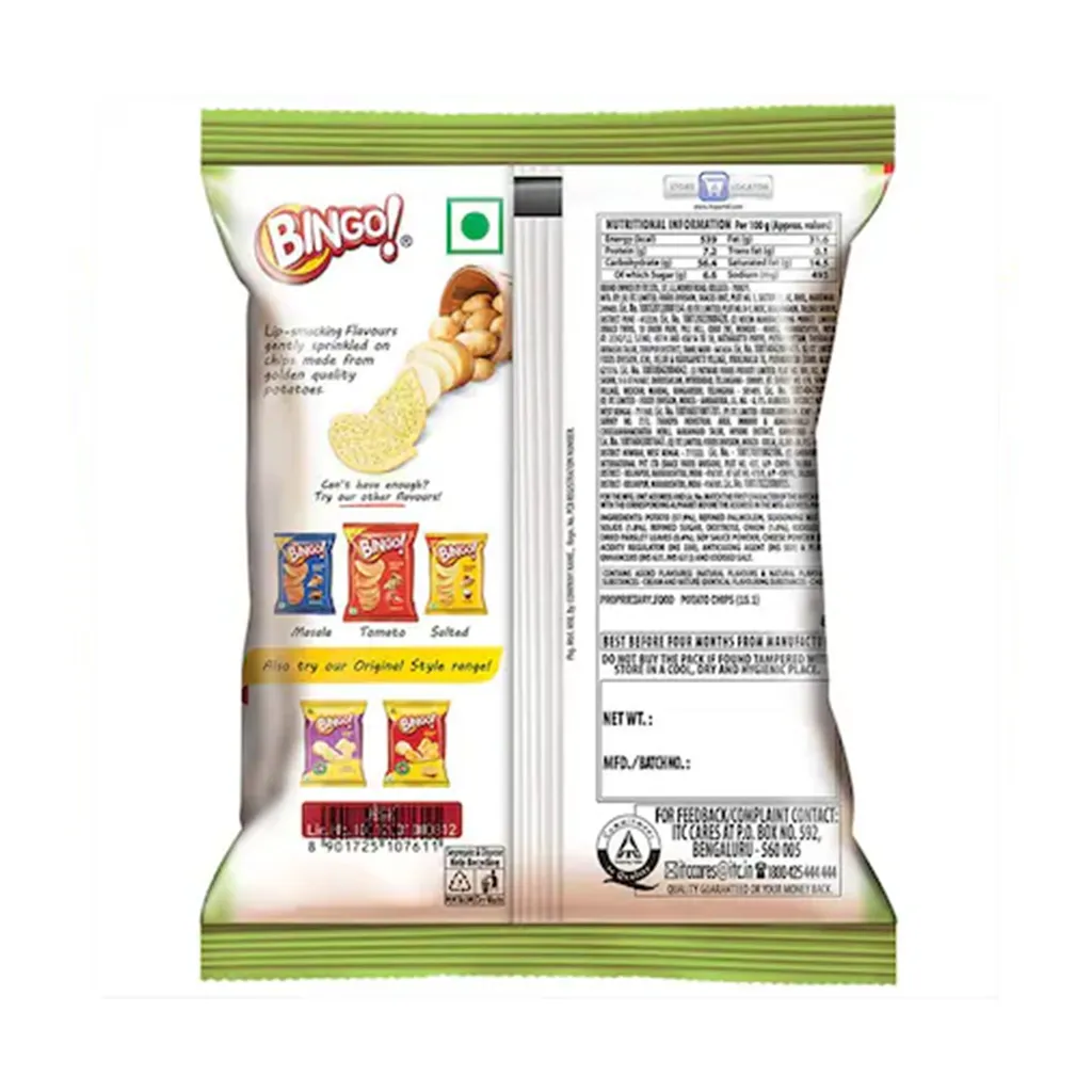 Bingo Cream & Onion Potato Chips 1