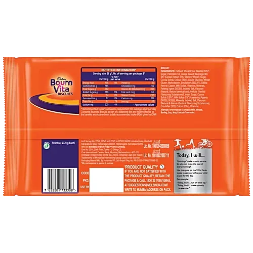 Cadbury Bournvita Biscuit 250G Tiffin Pack 1