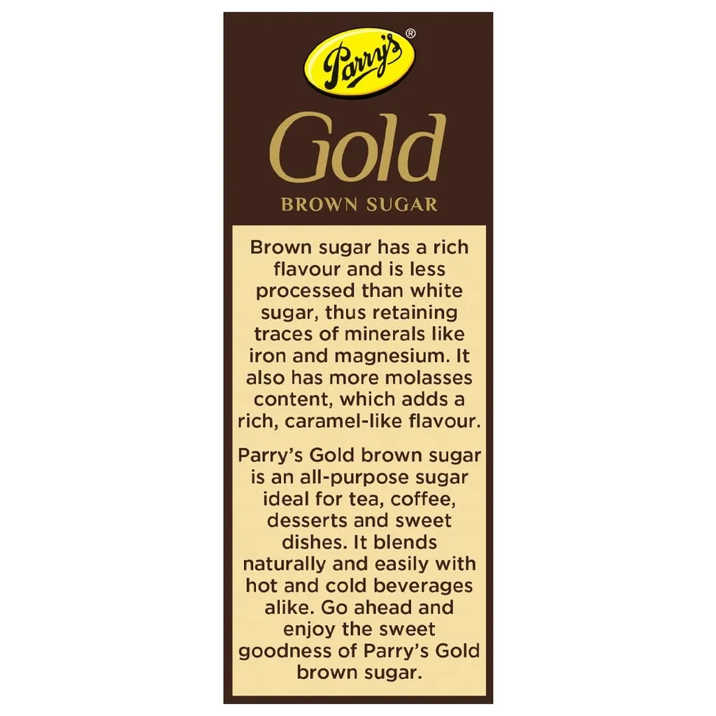 Parry's Gold Premium Brown Sugar 500g 5