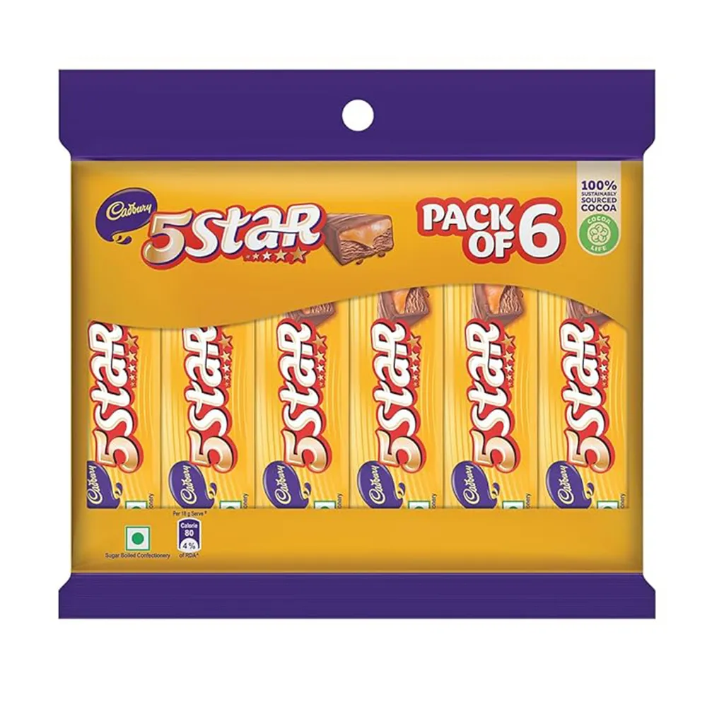 Cadbury 5 Star Kitted Pack of 6