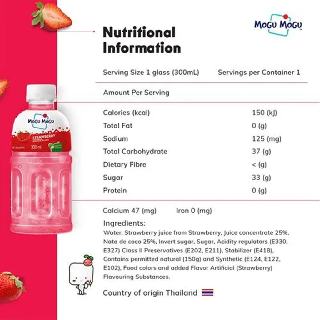 Mogu Mogu Strawberry Juice 3