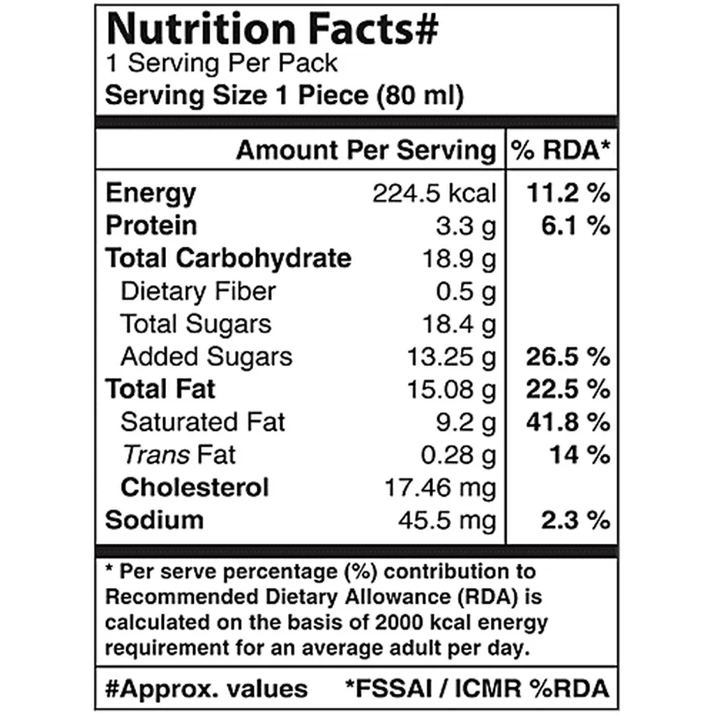 Arun Ice Cream Ibar Almond Crunch Flavoured 80ml 3