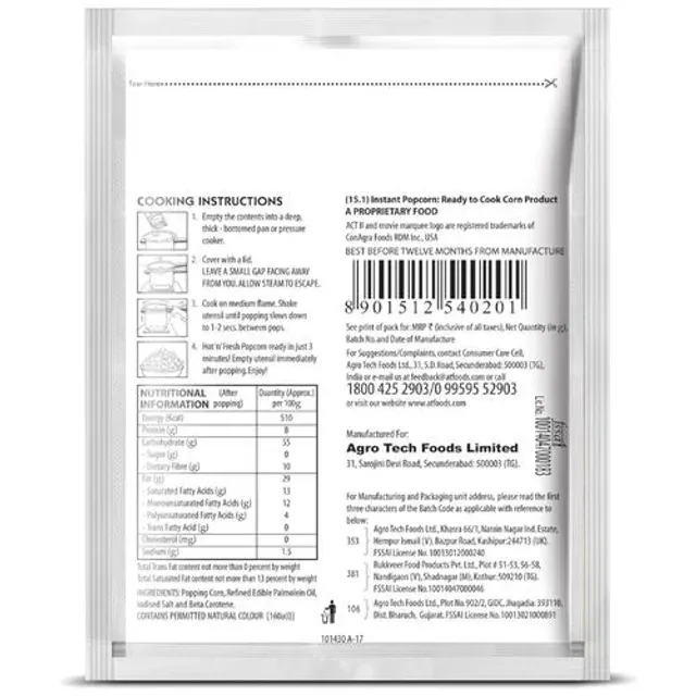 Act II Golden Sizzle Popcorn (Pack of 3) 2