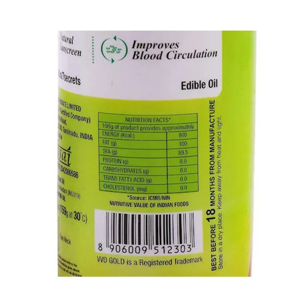 VVD Gold Pure Coconut Oil 3