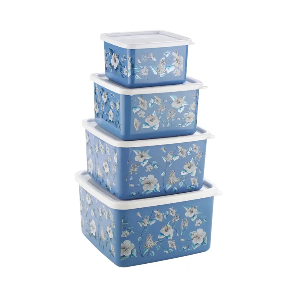 Joyo Fresia Container Printed Set - 4 Pcs