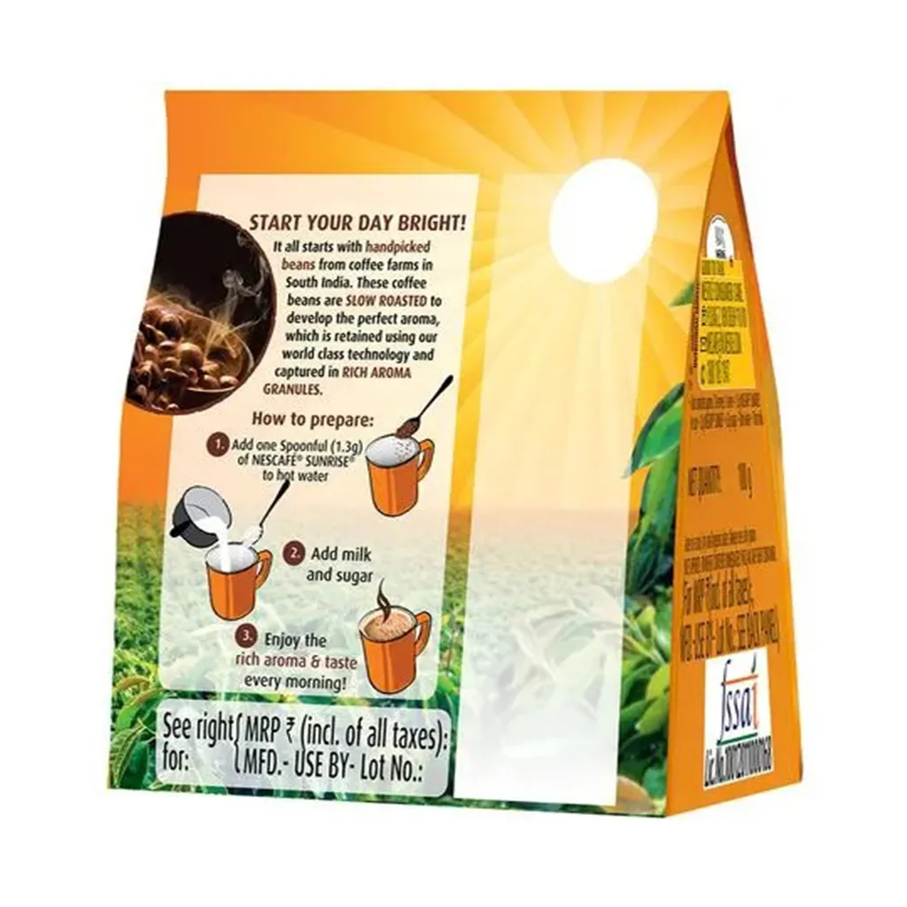 Nescafe Sunrise Instant Coffee Pouch 1