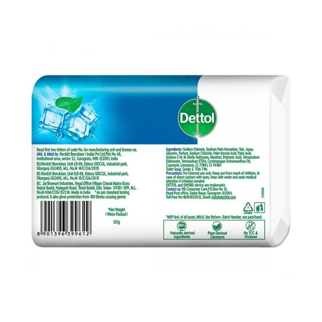 Dettol Intense Cool 2X Menthol Soap 1