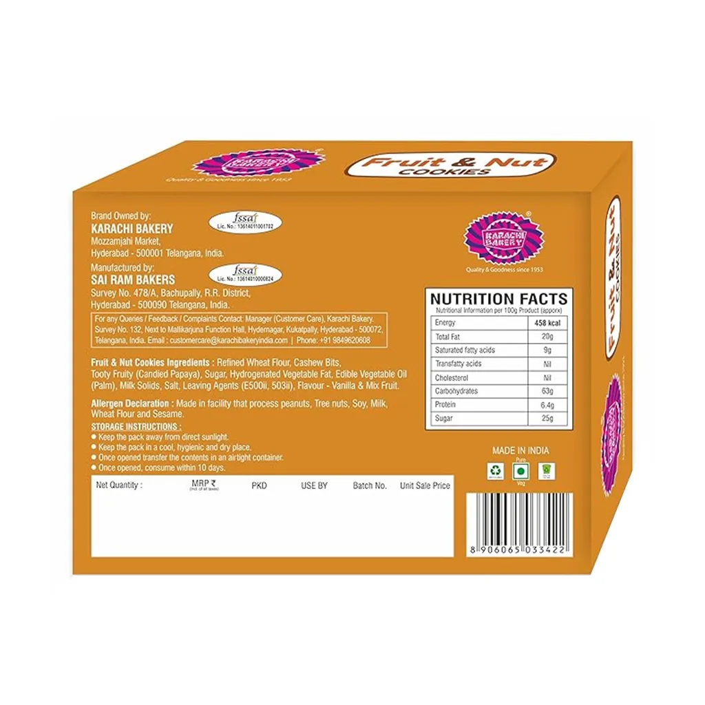 Karachi Fruit & Nut Cookies 1