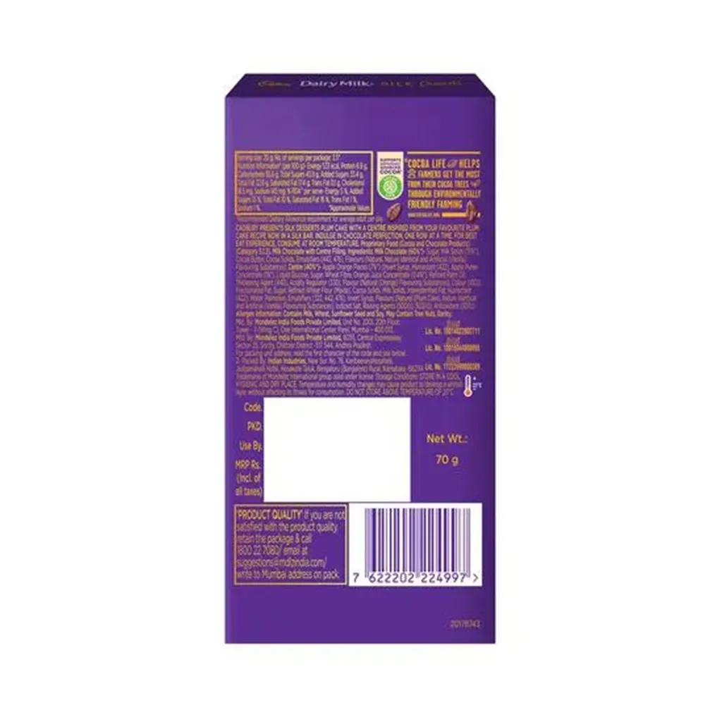 Cadbury Dairy Milk Desserts Chocolate Plum Cake 1