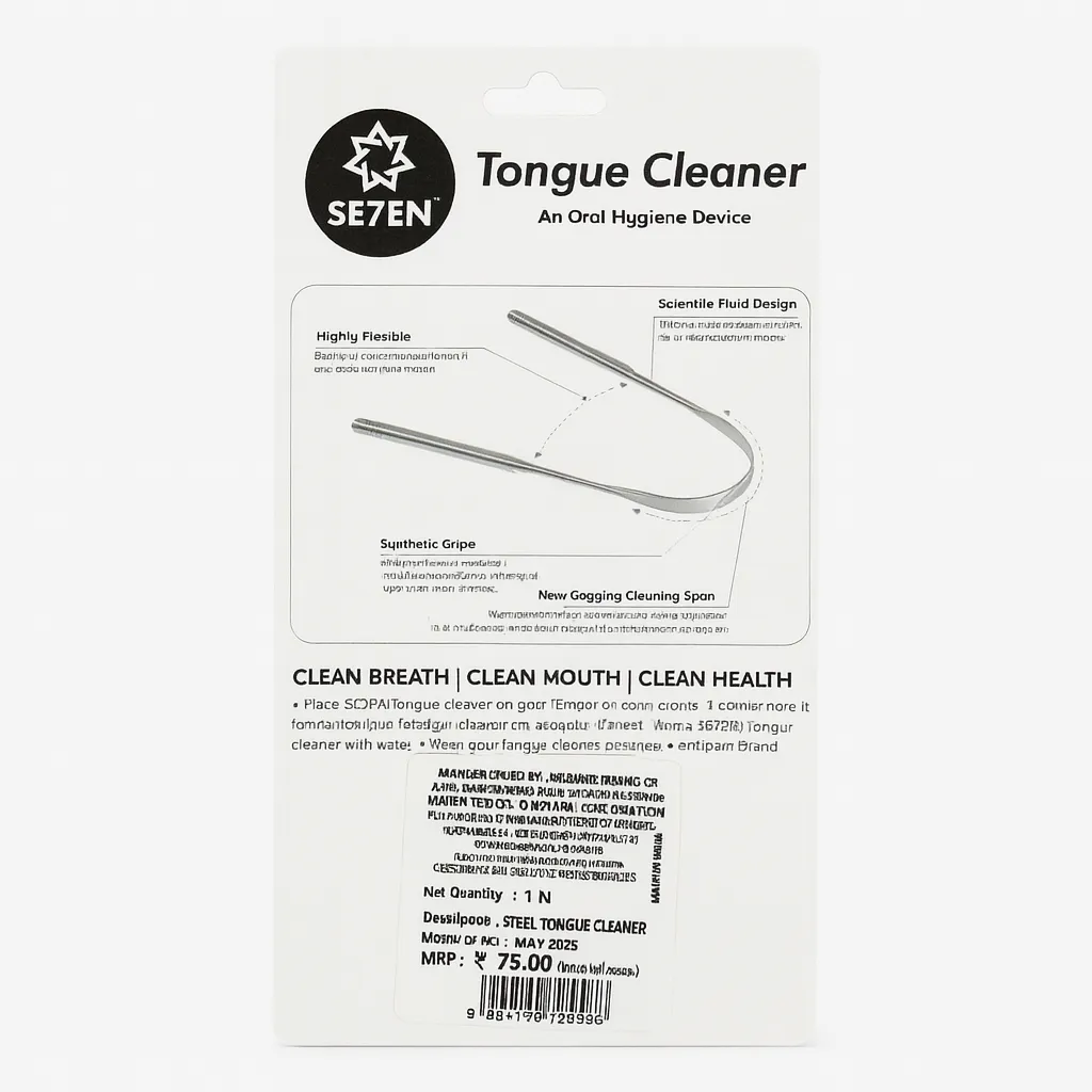 Seven Steel Tongue Cleaner 1