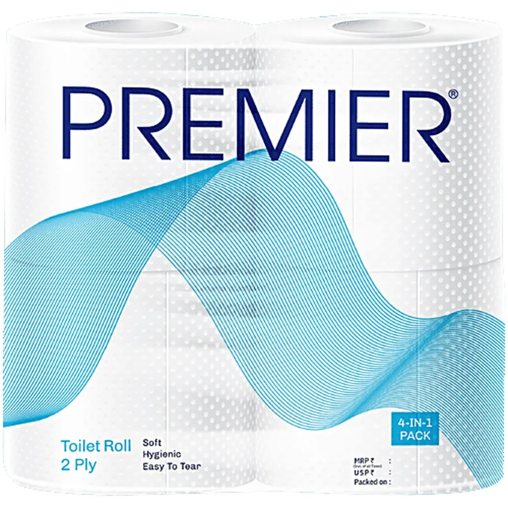 Premier Toilet Tissue 2-Ply Strong 4-in-1 Family Pack