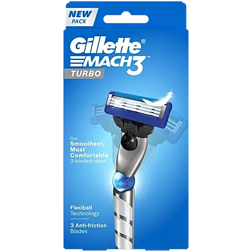 Gillette Mach3 Turbo Men’s Razor with Flexball Technology
