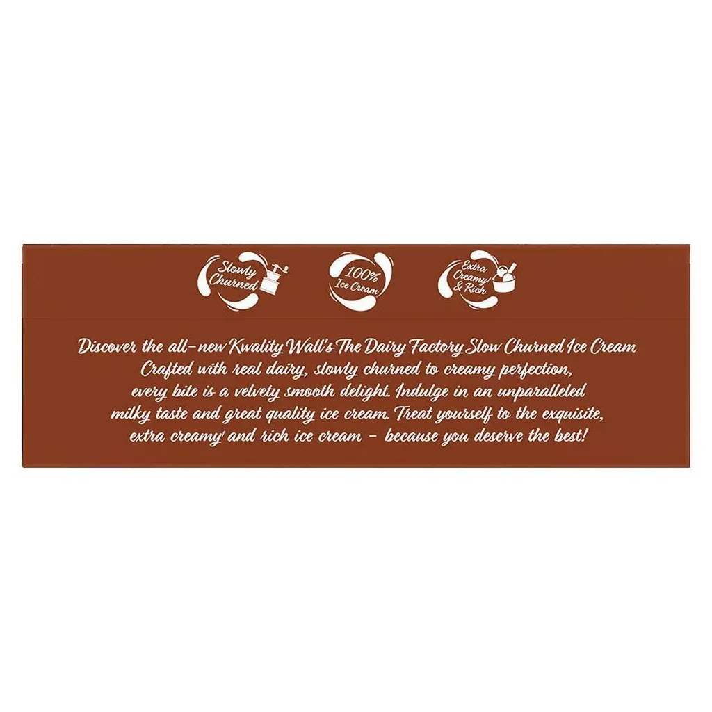 Kwality Wall's The Dairy Factory Slow Churned Chocolate Ice Cream 2