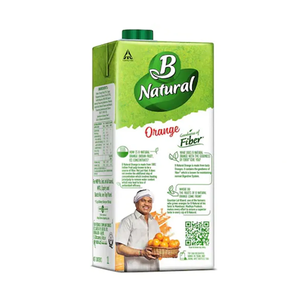 B Natural Orange Oomph Juice 1