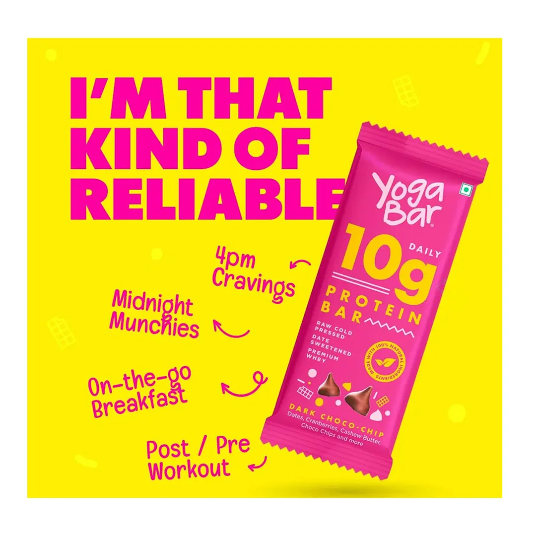 Yogabar Protein Bar Choco Chip 2