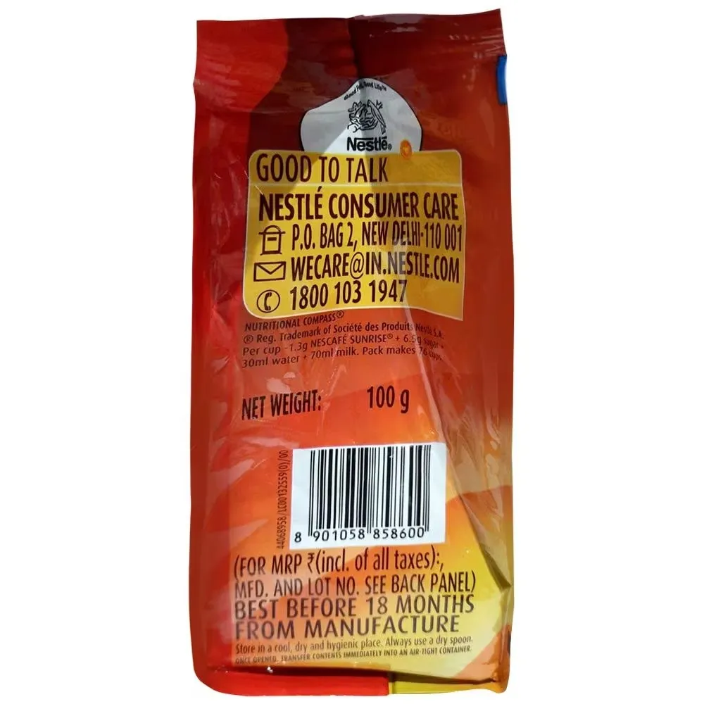Nescafe Sunrise Instant Coffee Pouch 4