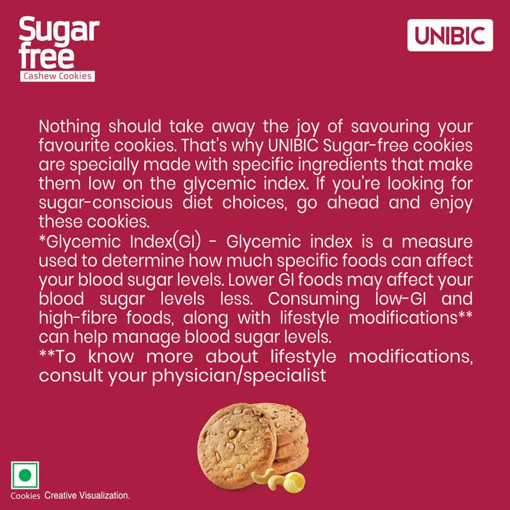 Unibic Sugar-Free Cashew Cookies 4