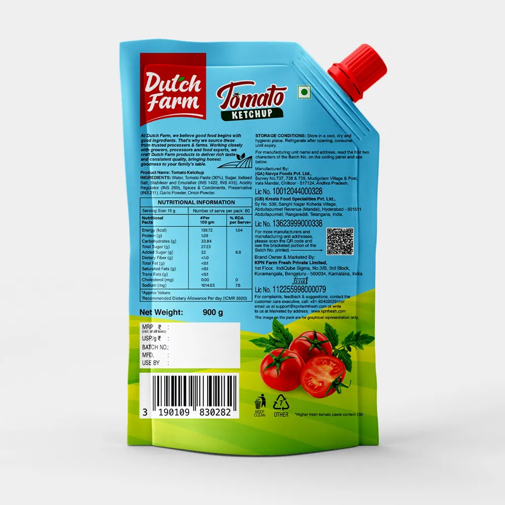 Dutch Farm Tomato Ketchup 1