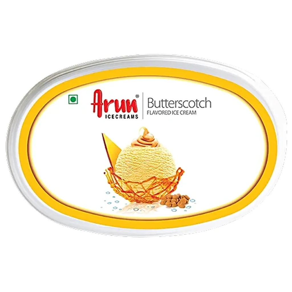 Arun Ice Cream Butterscotch Flavoured 1 Ltr