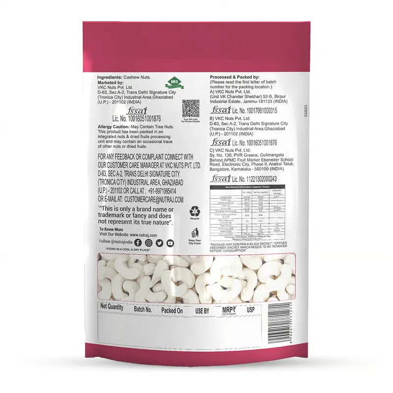 Nutraj Classic Cashews Pouch 2