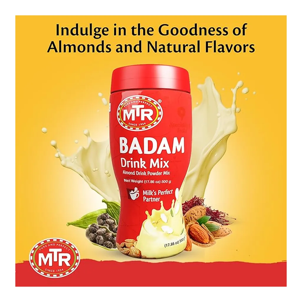 MTR Badam Drink Mix Jar 1