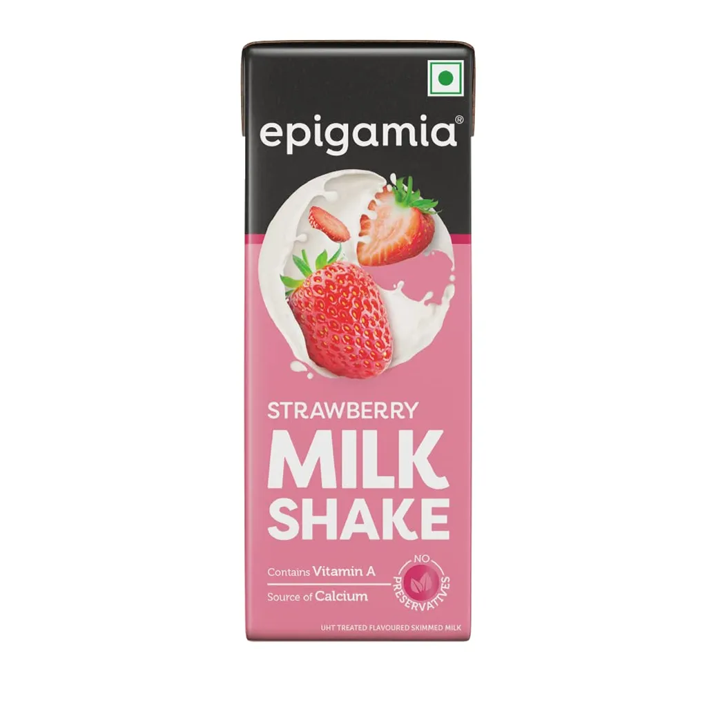 Epigamia UHT Strawberry Milkshake
