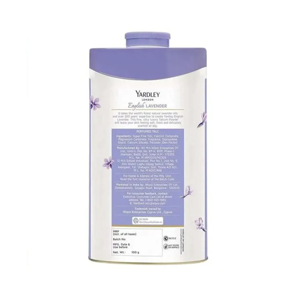 Yardley London English Lavender Perfumed Talcum Powder 1